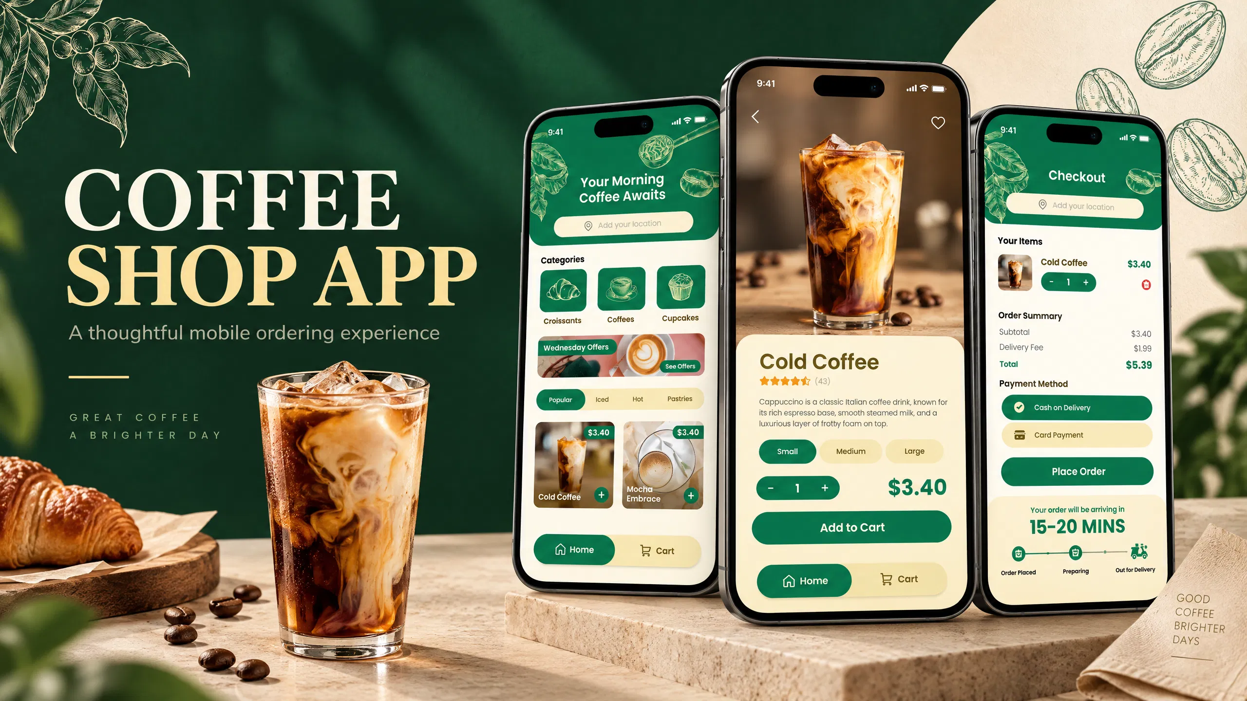 Coffee Shop App UI