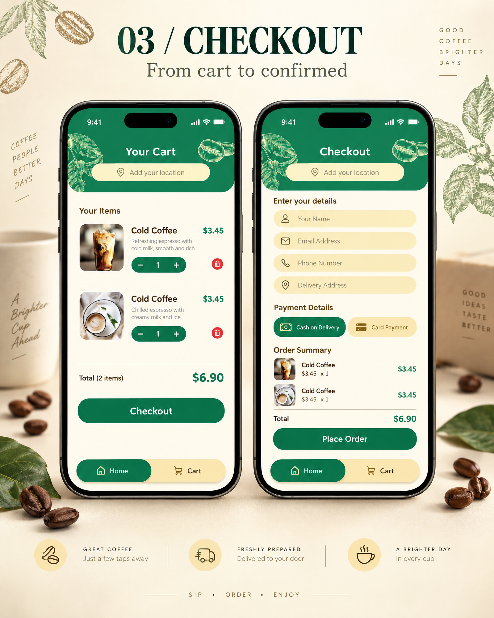 Coffee Shop App UI
